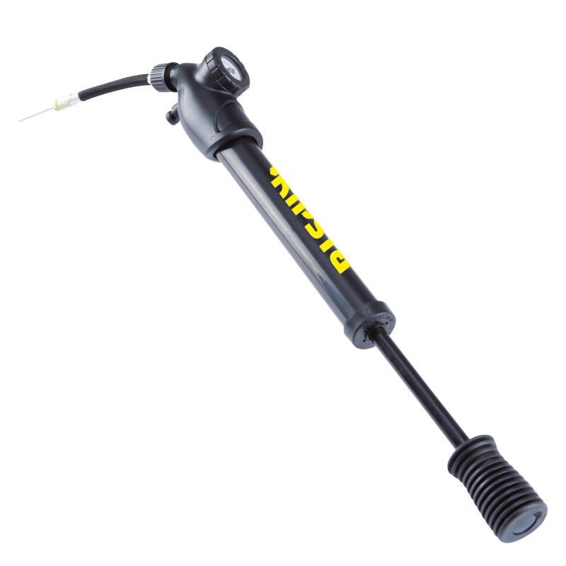 Pompe manomètre double action noire avec flexible Kipsta