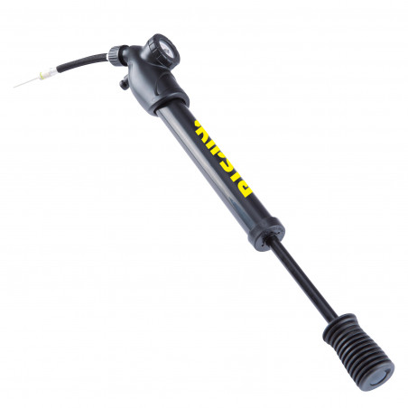 Pompe manomètre double action noire avec flexible Kipsta